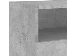 Sil Muebles de pared de TV 2 uds madera gris hormigón 100x30x30 cm