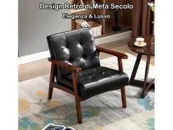 Silla de Madera con Brazos Fahlber - Sillón Relax para Interior/Exterior - Tapizado Beige Opcional