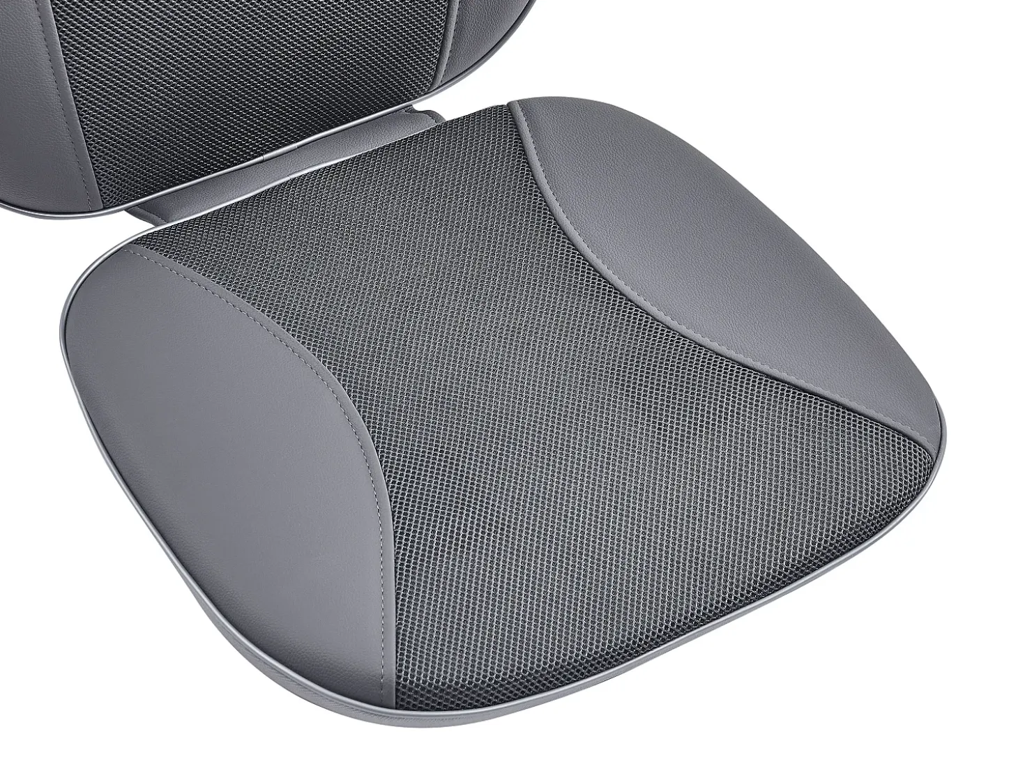 Silla de masaje de imitación de cuero - 3 modos e intensidades de masaje - Negro - APASIA
