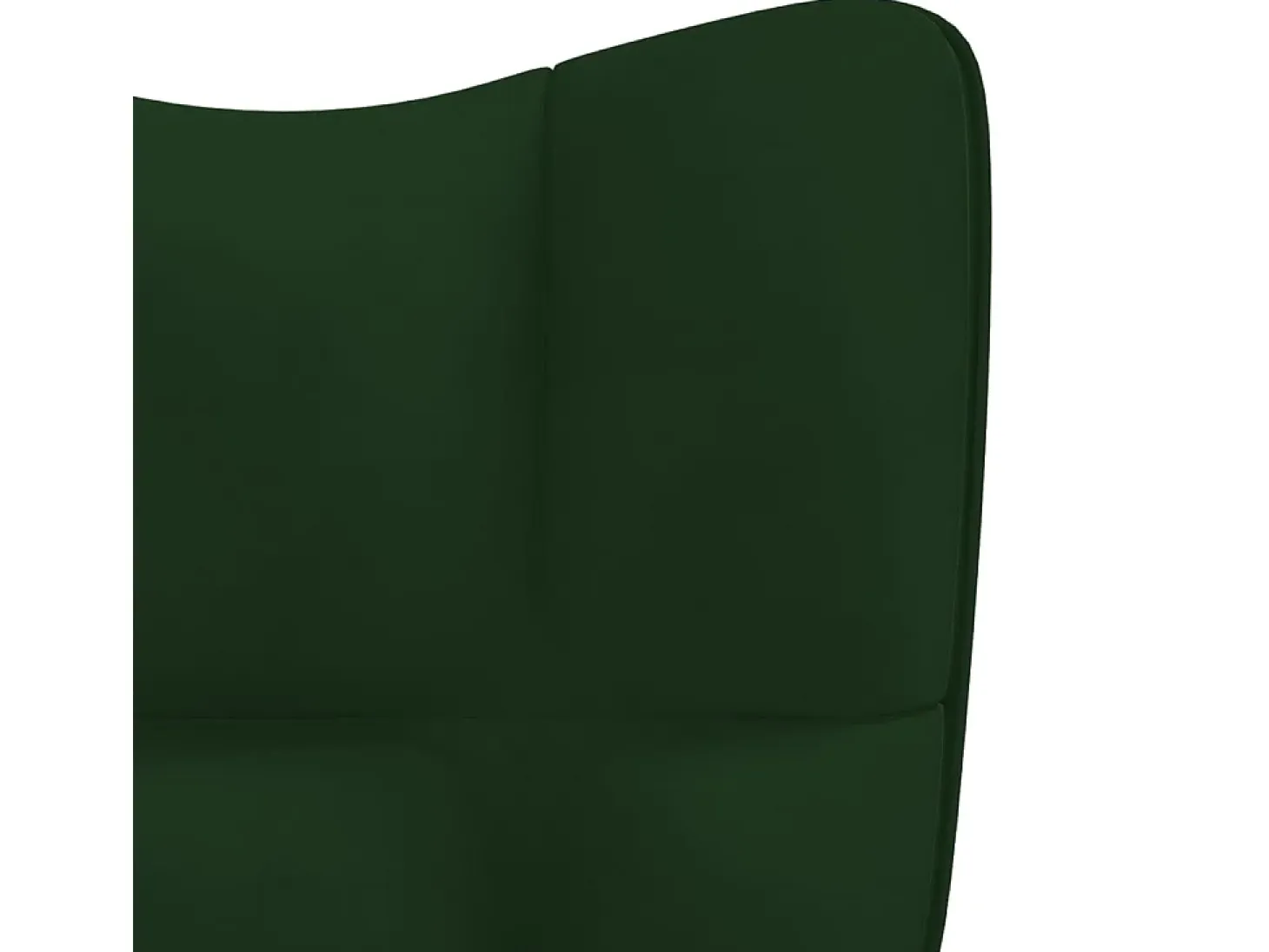 Silla de relajación con taburete terciopelo verde oscuro