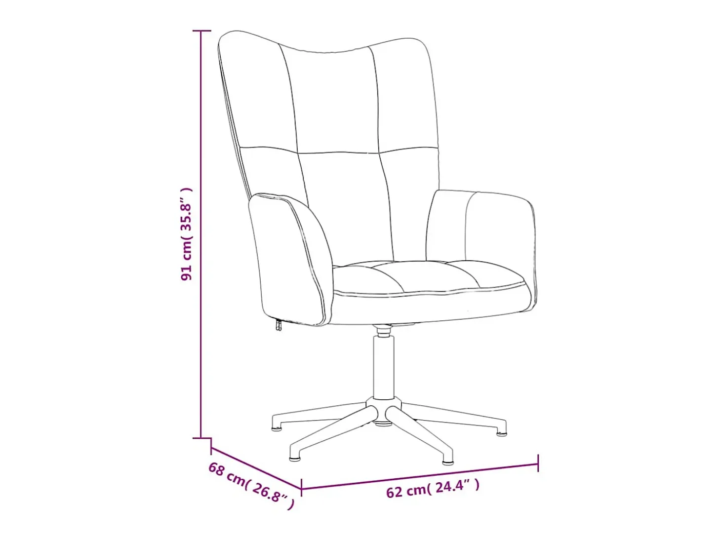 Silla de relajación con taburete terciopelo gris oscuro