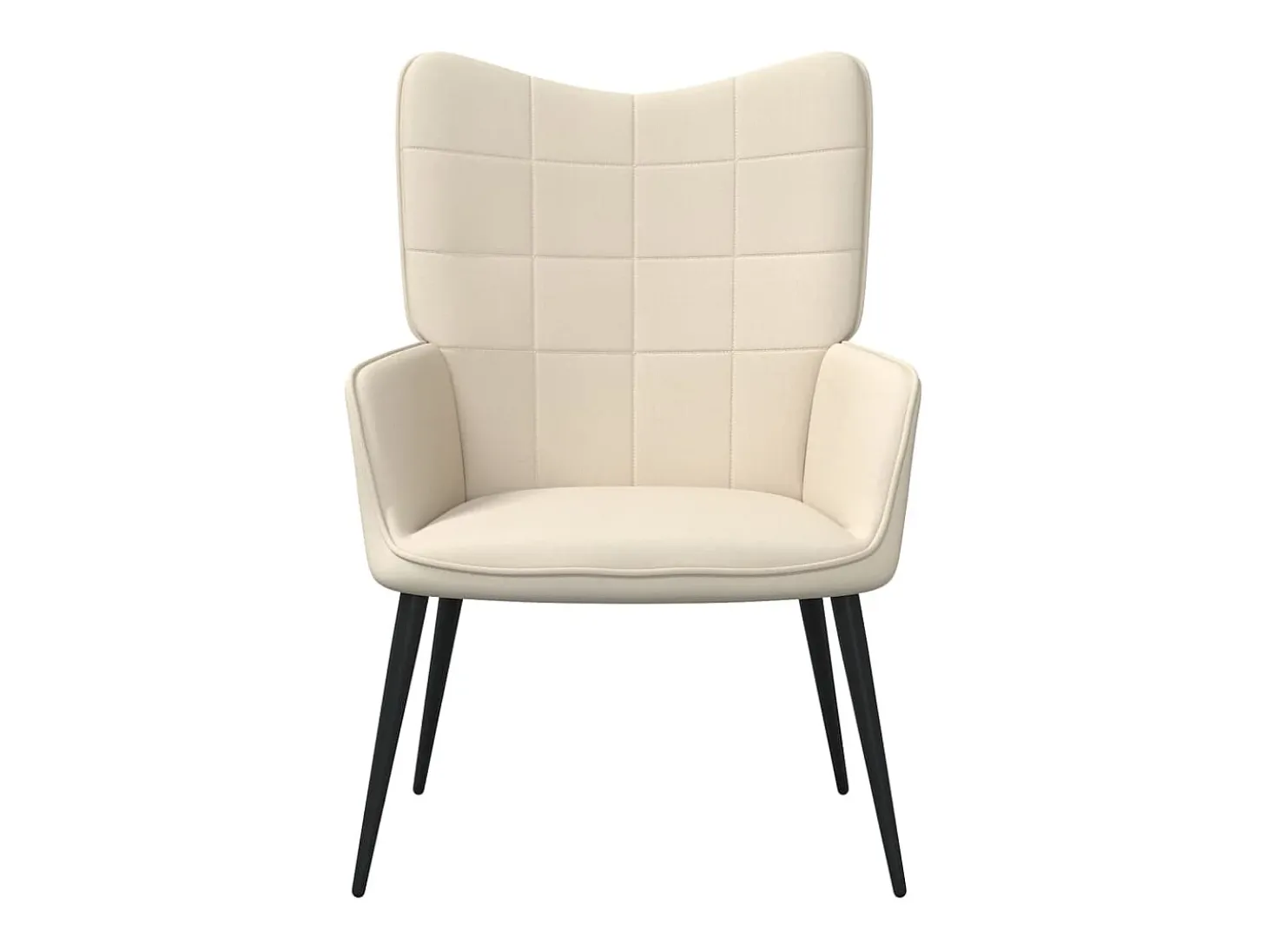 Silla de relajación de tela crema