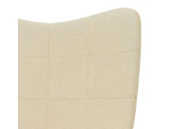 Silla de relajación de tela crema