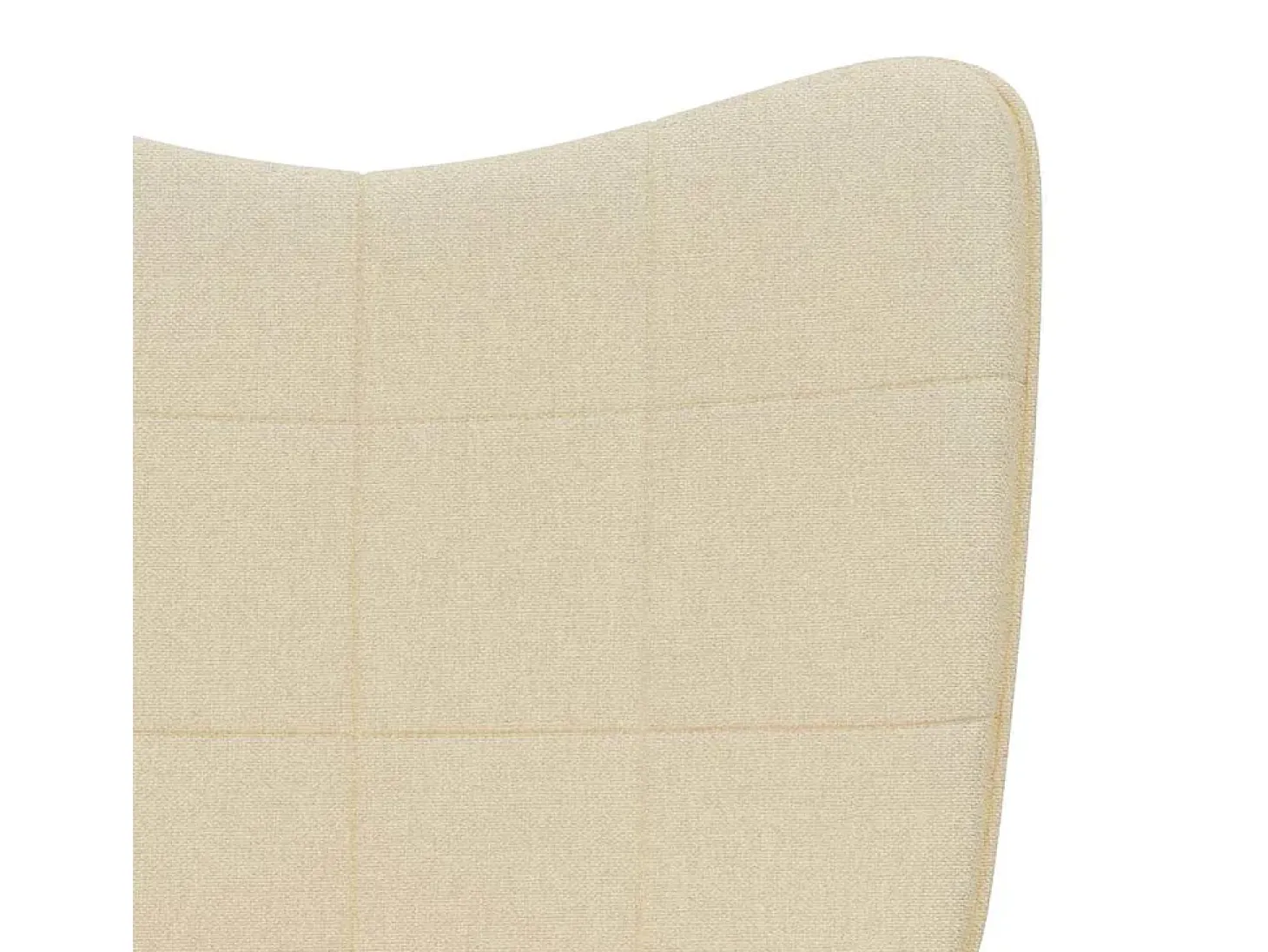 Silla de relajación de tela crema
