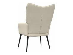Silla de relajación de tela crema