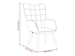 Silla de relajación de tela gris oscuro