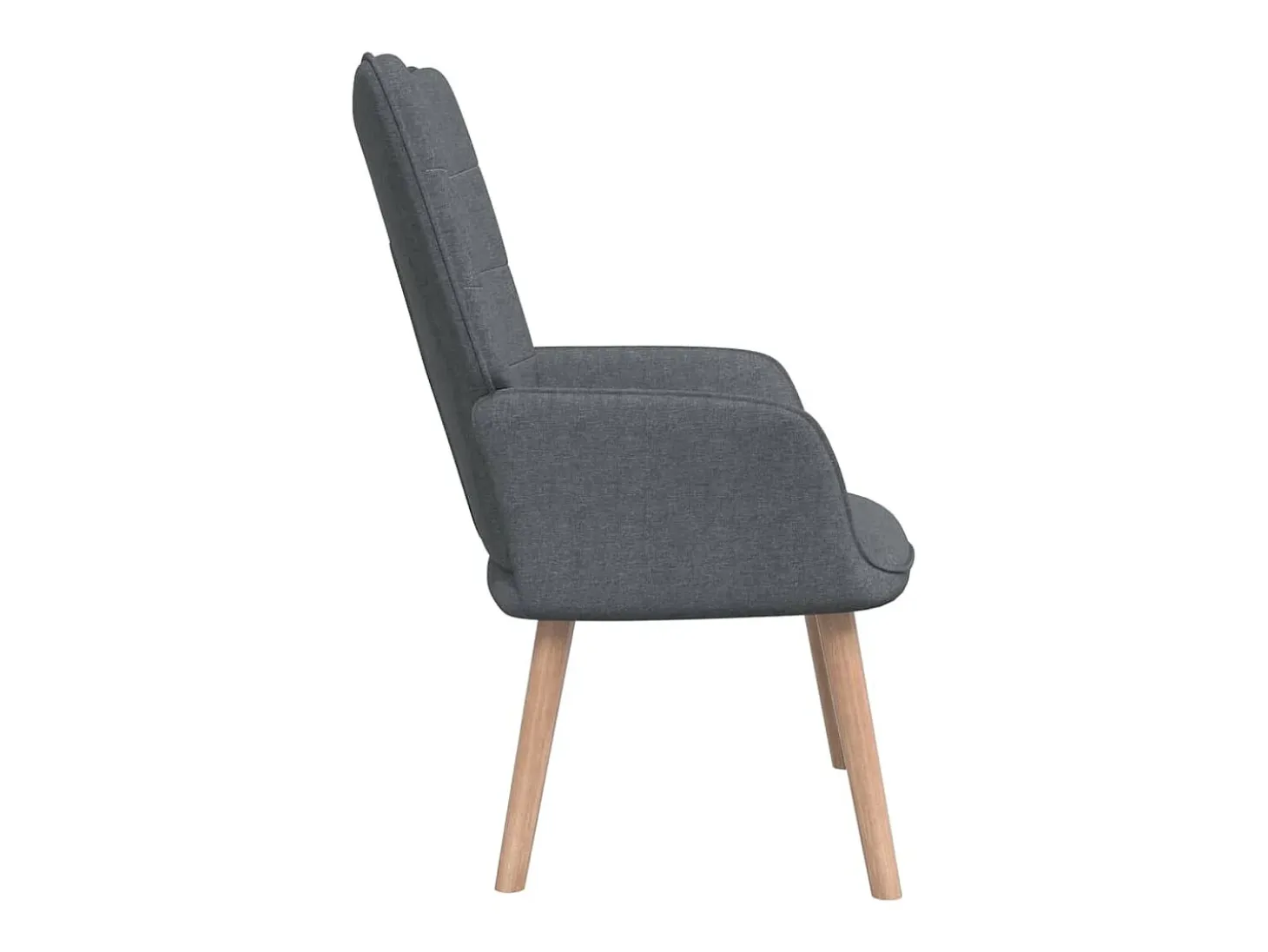 Silla de relajación de tela gris oscuro