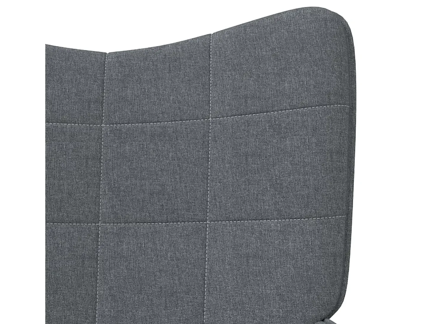 Silla de relajación de tela gris oscuro