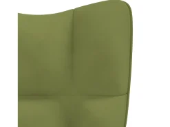 Silla de relajación de terciopelo verde claro ES88434
