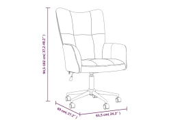 Silla de relajación de terciopelo blanco crema
