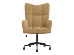 Silla de relajación de terciopelo marrón