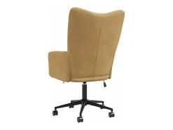 Silla de relajación de terciopelo marrón