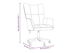 Silla de relajación de terciopelo marrón