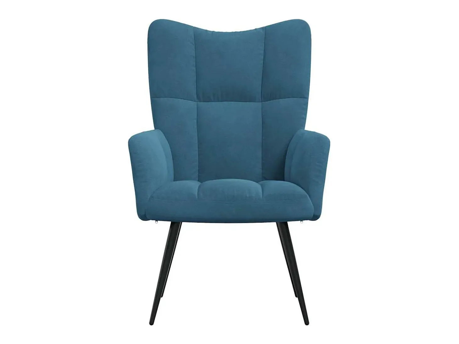 Silla de relajación de terciopelo azul