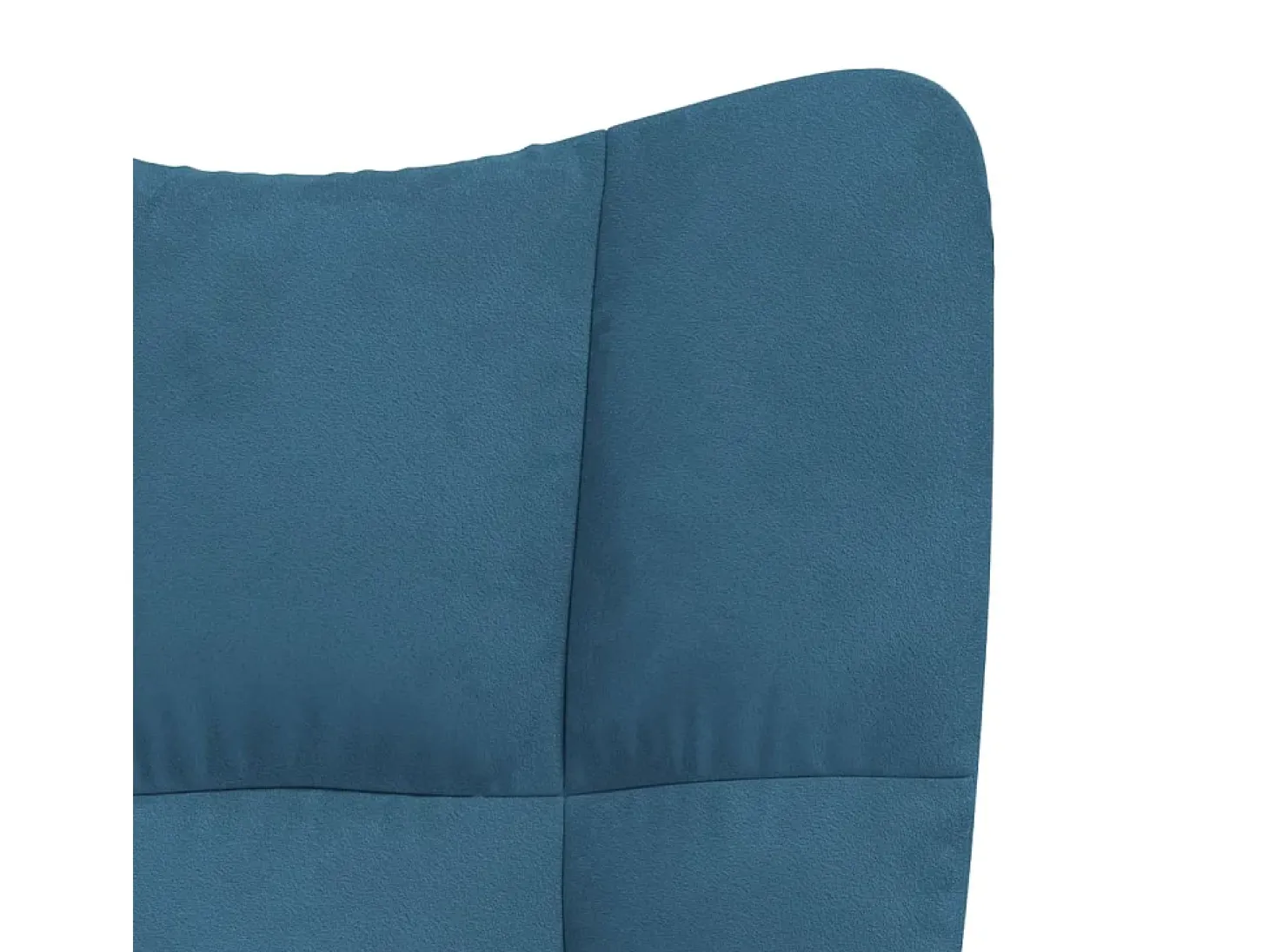 Silla de relajación de terciopelo azul