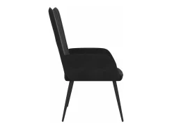 Silla de relajación de terciopelo negro