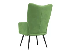 Silla de relajación de terciopelo verde claro