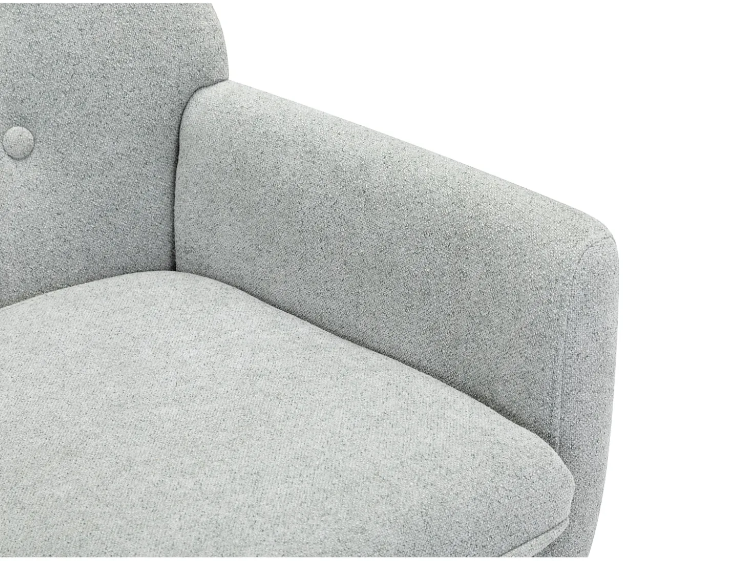 Silla de tela gris. Estilo escandinavo. SERINO
