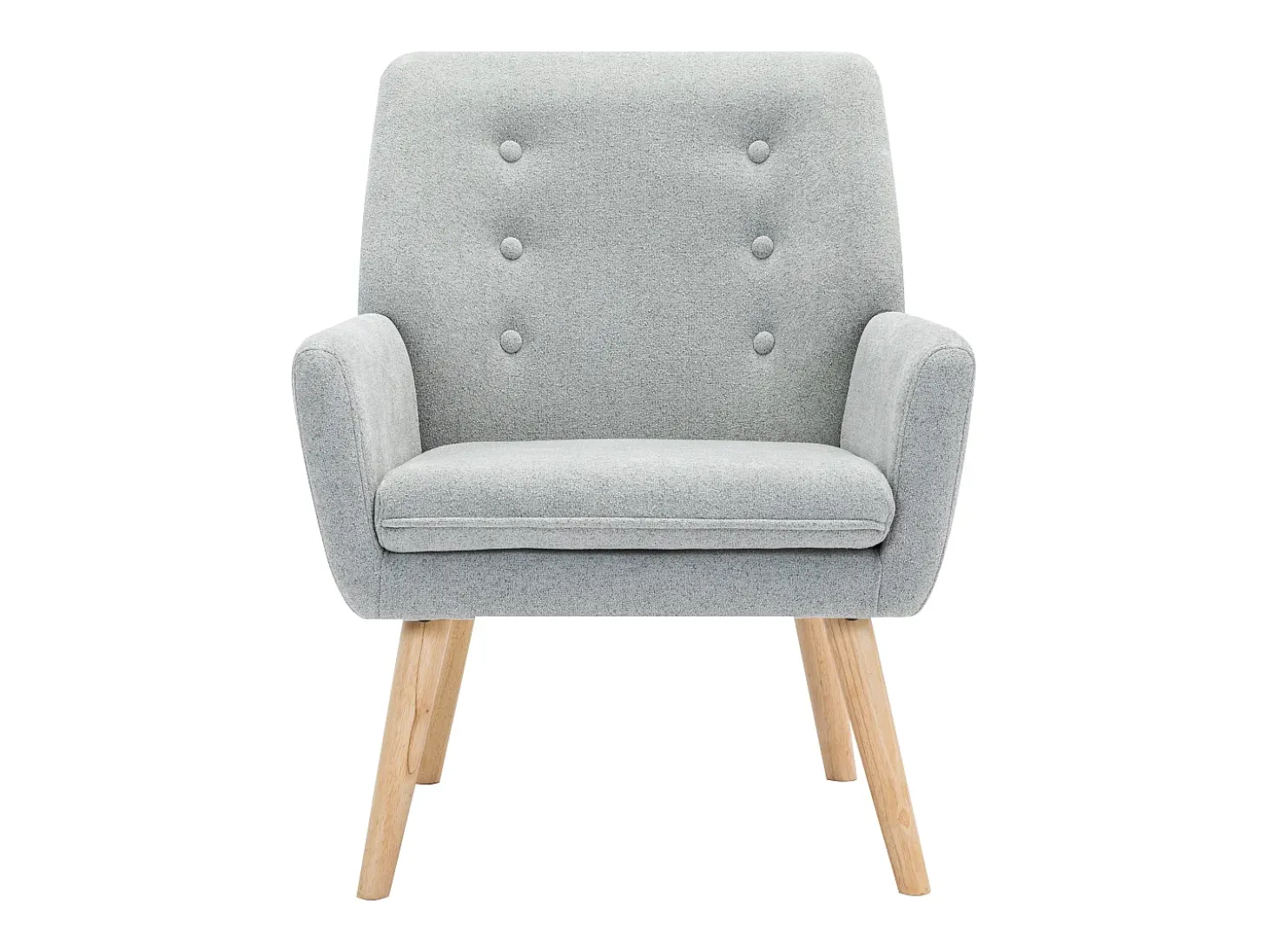 Silla de tela gris. Estilo escandinavo. SERINO