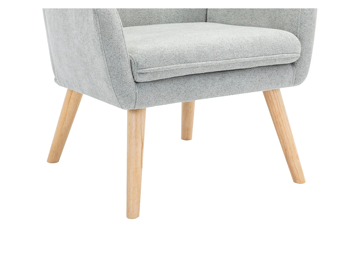 Silla de tela gris. Estilo escandinavo. SERINO