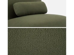 Silla giratoria 360° borreguito texturizada kaki oscuro