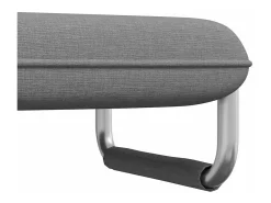 Silla giratoria y sofá cama tela gris claro