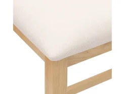 Sillas de bar con cojines 2 uds madera maciza caucho