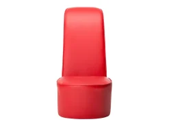 Sillón con forma de zapato de tacón cuero sintético rojo