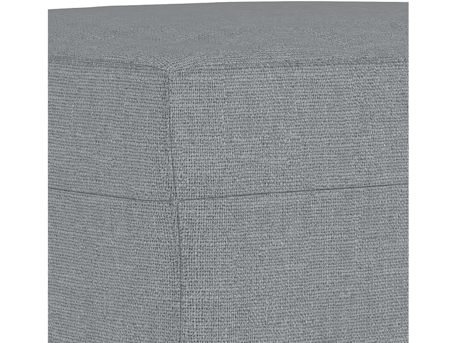Sillón con reposapiés Gris claro 60 cm Tela