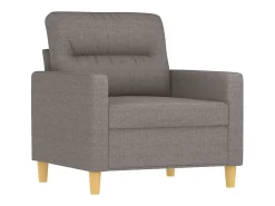 Sillón con reposapiés Tela Taupe 60 cm