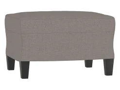 Sillón con reposapiés Tela Taupe 60 cm