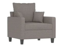 Sillón con reposapiés Tela Taupe 60 cm