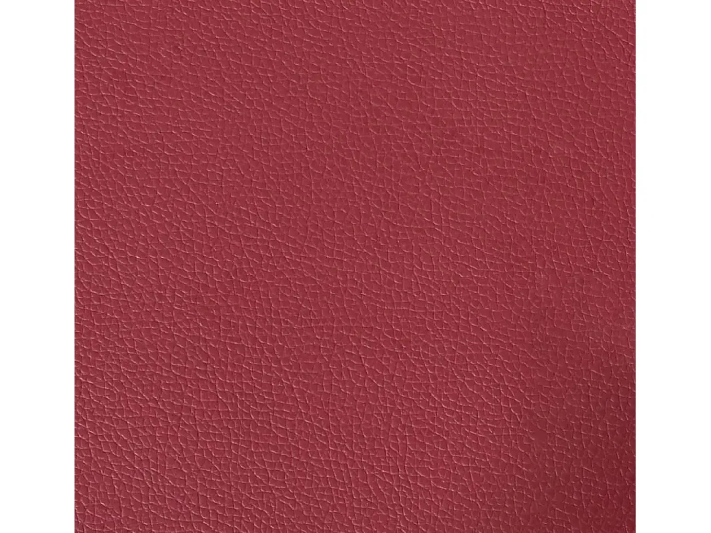 Sillón con taburete cuero sintético rojo tinto 60 cm