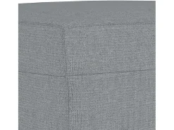 Sillón con taburete tela gris claro 60 cm