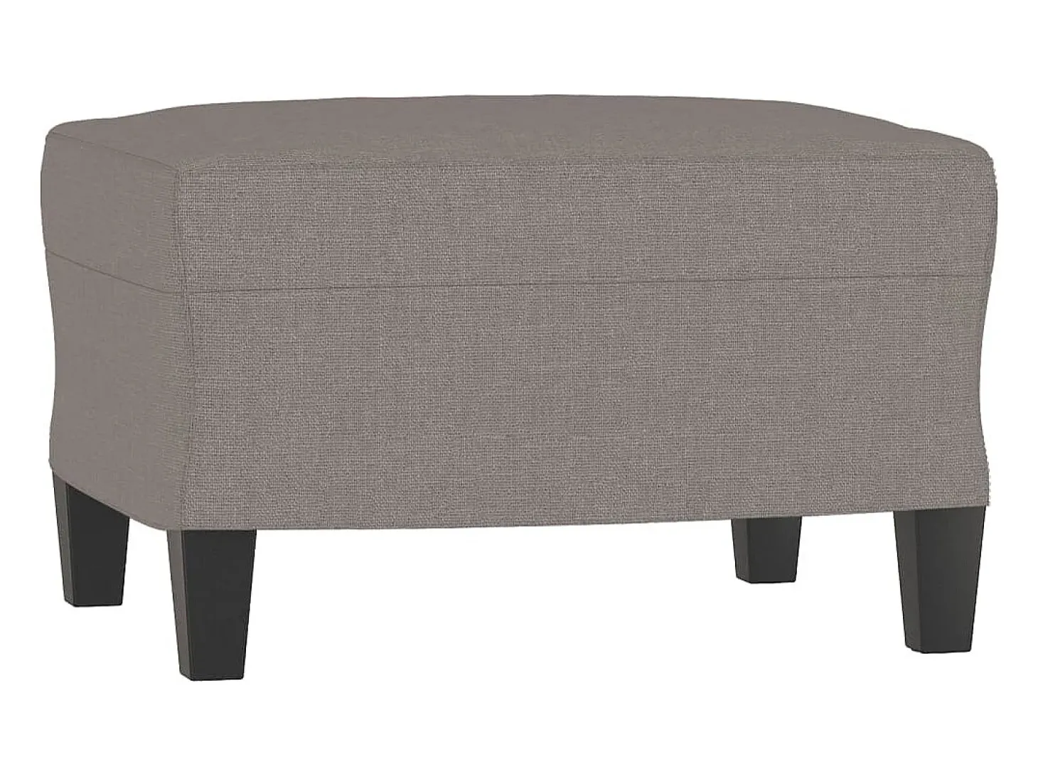 Sillón con taburete tela gris taupe 60 cm