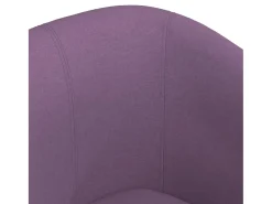 Sillón con taburete tela morado
