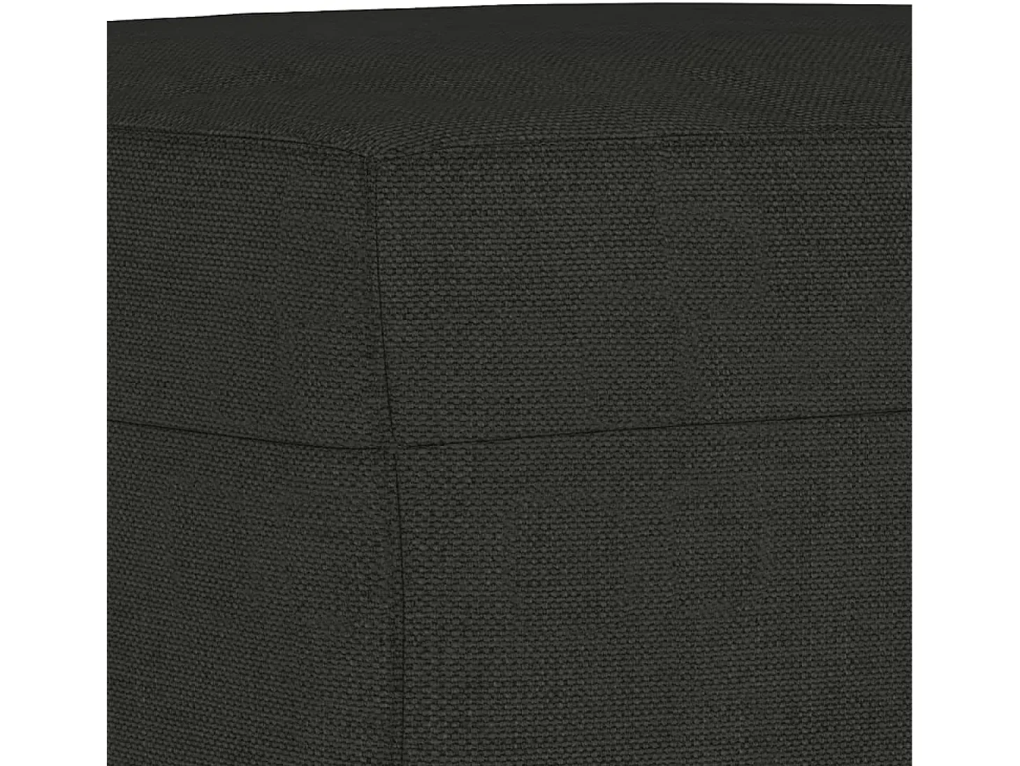 Sillón con taburete tela negro 60 cm
