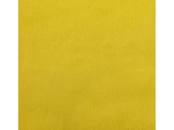 Sillón con taburete terciopelo amarillo 60 cm