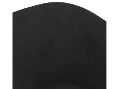 Sillón con taburete terciopelo negro
