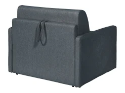 Sillón convertible express en tela gris - Cama de 100 cm - Colchón 14 cm - CALIFE