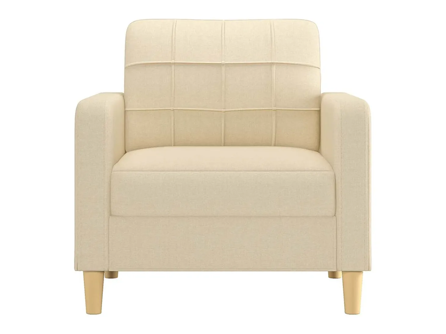 Sillón Crema 60 cm Tela