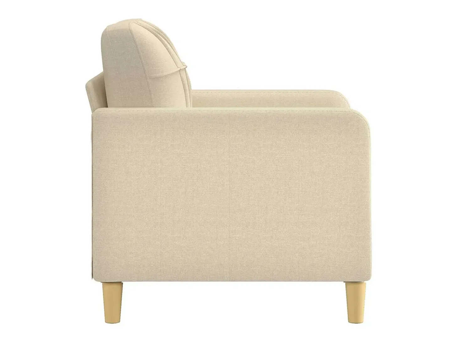 Sillón Crema 60 cm Tela