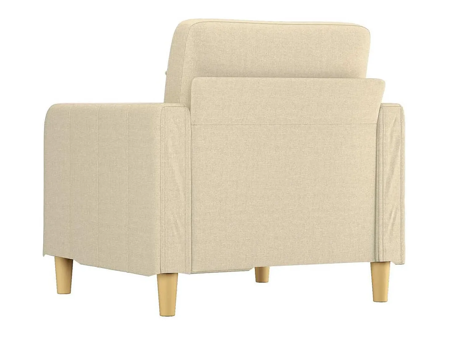 Sillón Crema 60 cm Tela