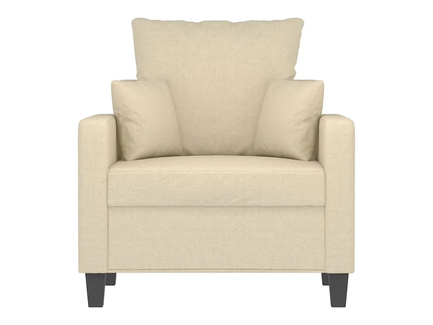 Sillón Crema 60 cm Tela