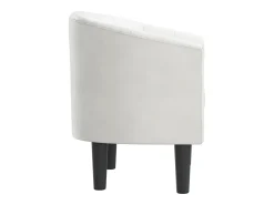 Sillón cuero sintético blanco
