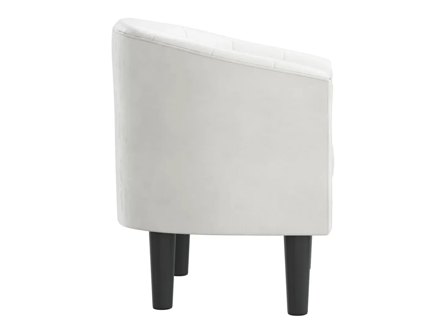 Sillón cuero sintético blanco
