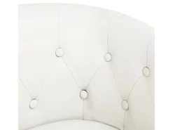 Sillón cuero sintético blanco