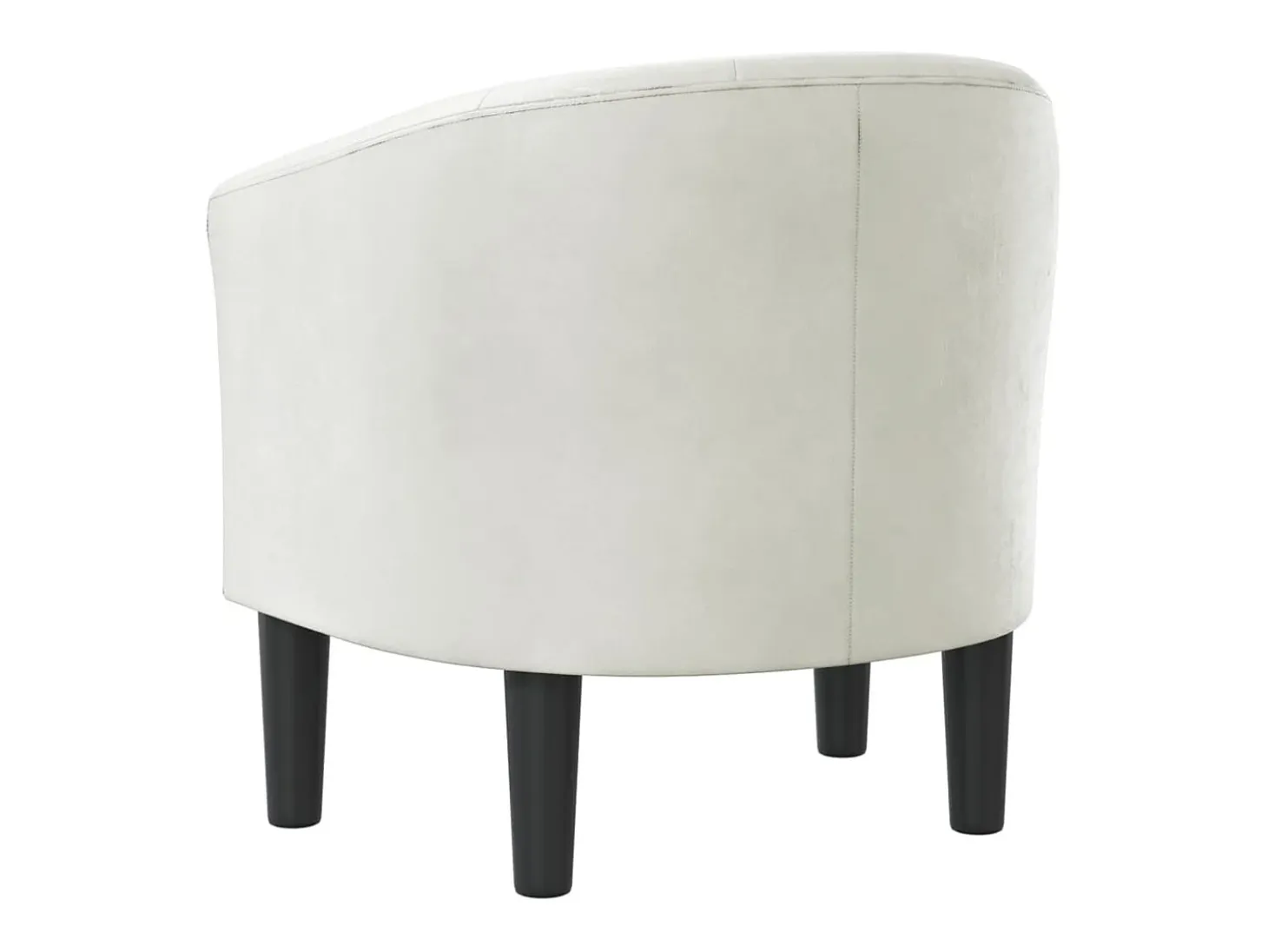 Sillón cuero sintético blanco