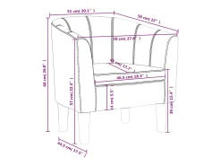 Sillón cuero sintético blanco