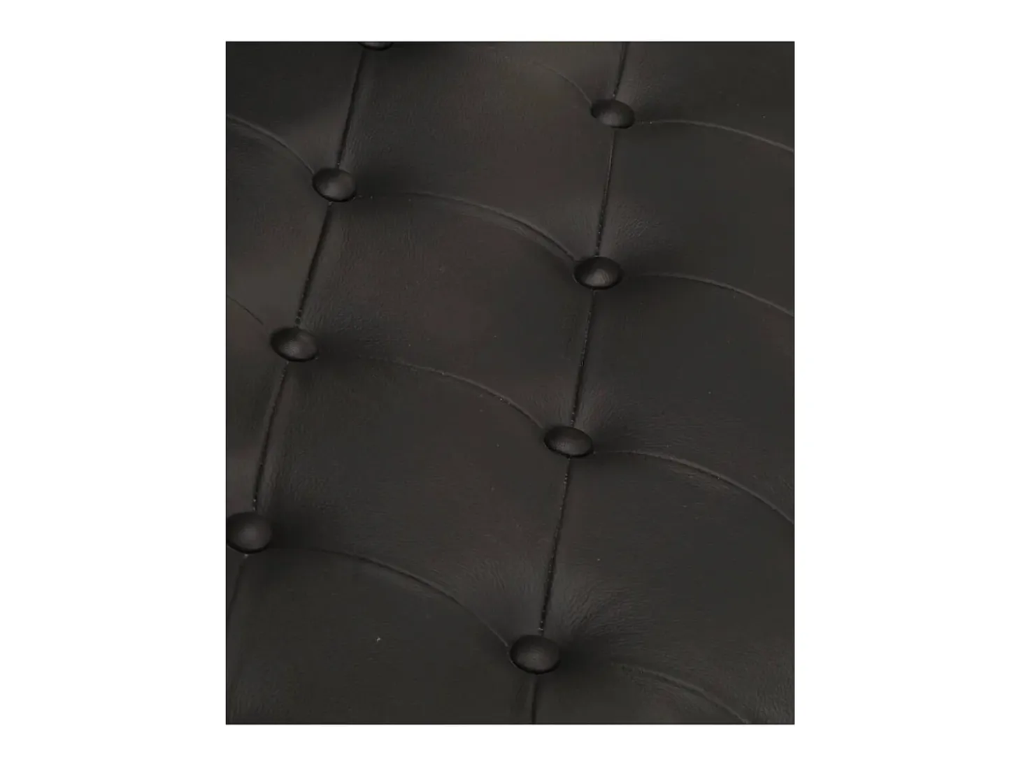 Sillón de aviador de cuero auténtico negro